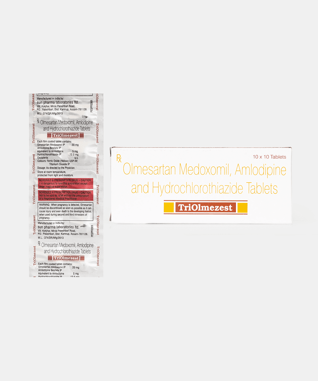 Olmesartan + Amlodipine + Hydrochlorothiazide PCT.Zone